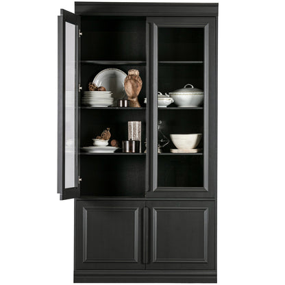 Woood Organize Vitrinekast 44 Cm Grenen Matzwart [Fsc] - KwaliteitWonen.nl