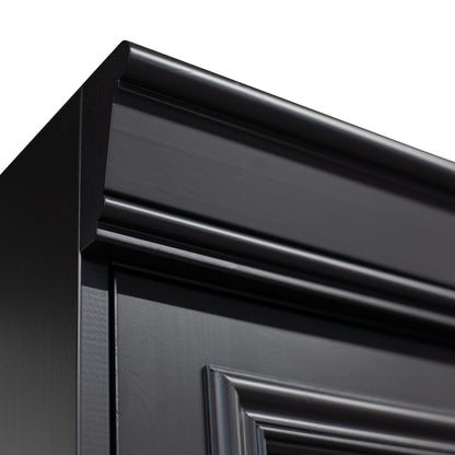 Woood Organize Vitrinekast 44 Cm Grenen Matzwart [Fsc] - KwaliteitWonen.nl