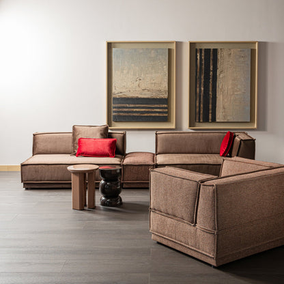 Woood Orivo Bijzettafel Hout Hoogglans Oudroze [Fsc] - KwaliteitWonen.nl