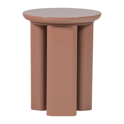 Woood Orivo Bijzettafel Hout Hoogglans Oudroze [Fsc] - KwaliteitWonen.nl