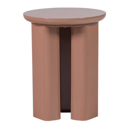 Woood Orivo Bijzettafel Hout Hoogglans Oudroze [Fsc] - KwaliteitWonen.nl