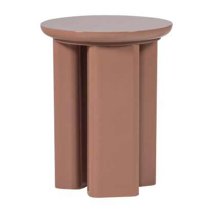 Woood Orivo Bijzettafel Hout Hoogglans Oudroze [Fsc] - KwaliteitWonen.nl