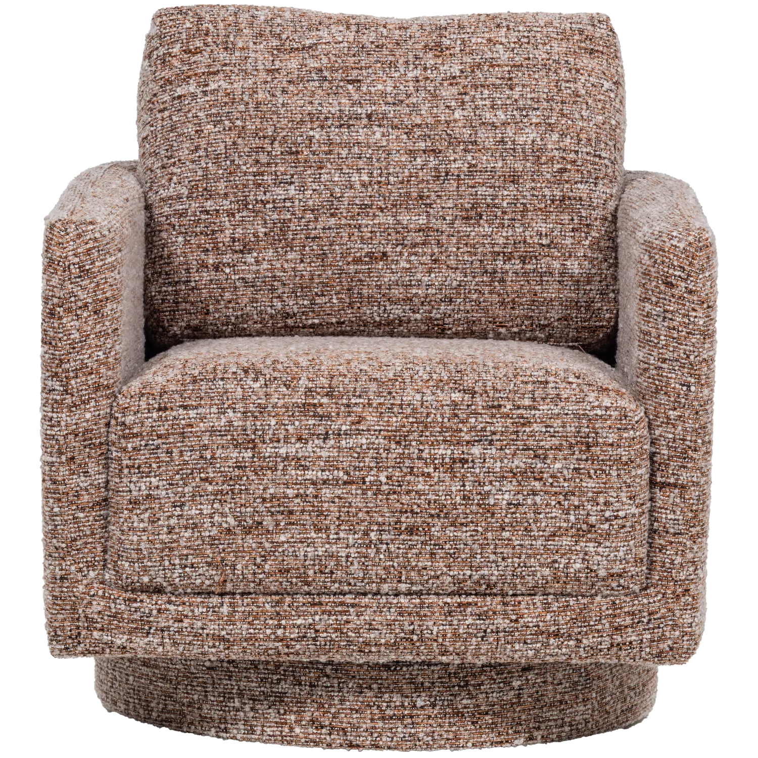 Woood Oska Draaifauteuil Bruin Melange - KwaliteitWonen.nl