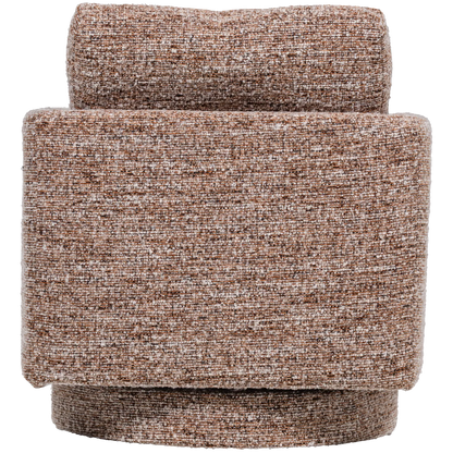 Woood Oska Draaifauteuil Bruin Melange - KwaliteitWonen.nl