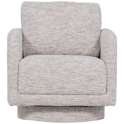 Woood Oska Draaifauteuil Naturel Melange - KwaliteitWonen.nl