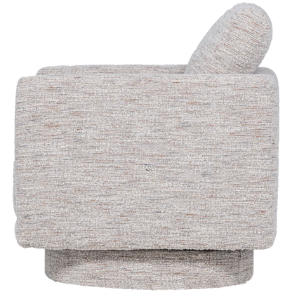 Woood Oska Draaifauteuil Naturel Melange - KwaliteitWonen.nl
