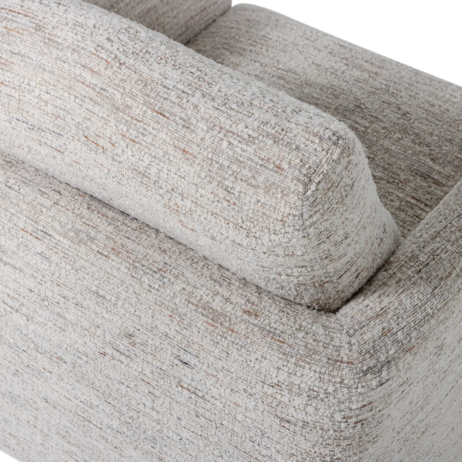 Woood Oska Draaifauteuil Naturel Melange - KwaliteitWonen.nl