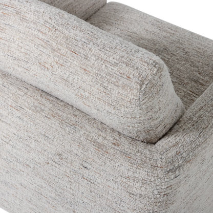 Woood Oska Draaifauteuil Naturel Melange - KwaliteitWonen.nl