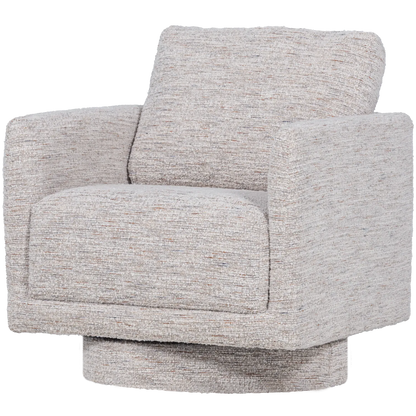 Woood Oska Draaifauteuil Naturel Melange - KwaliteitWonen.nl