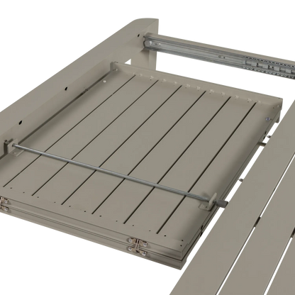 Woood Ovara Uitschuifbare Tuintafel Aluminium Zand - KwaliteitWonen.nl