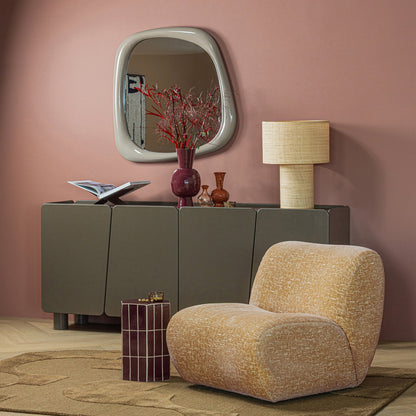 Woood Plu Decoratieve Bijzettafel Keramiek Paars 42x30x26cm - KwaliteitWonen.nl