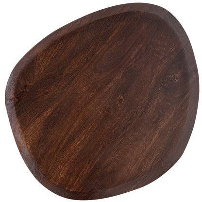 Woood Posture Bijzettafel Mangohout Walnoot - KwaliteitWonen.nl