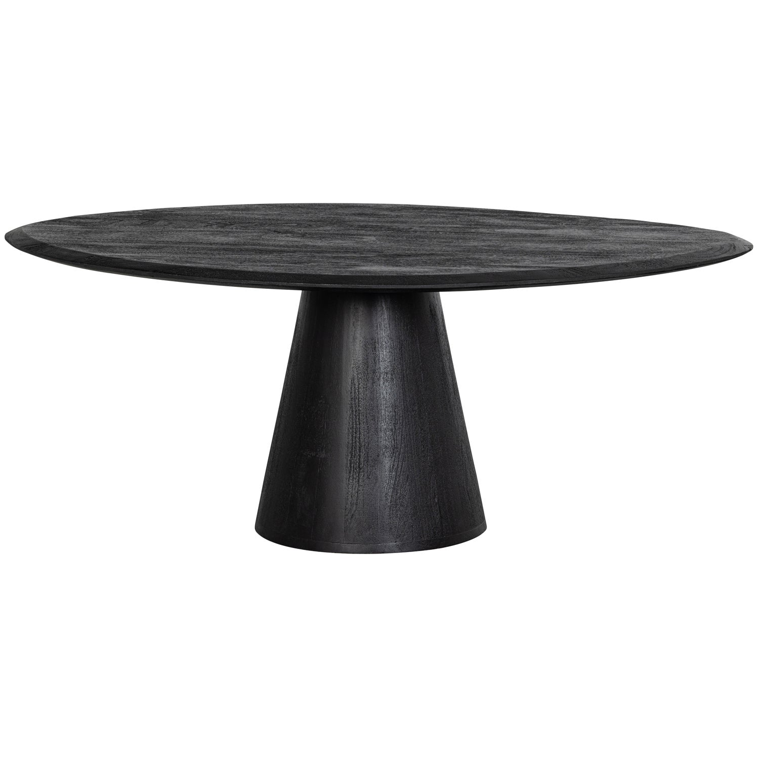 Woood Posture Salontafel Mangohout Zwart O120 Cm - KwaliteitWonen.nl