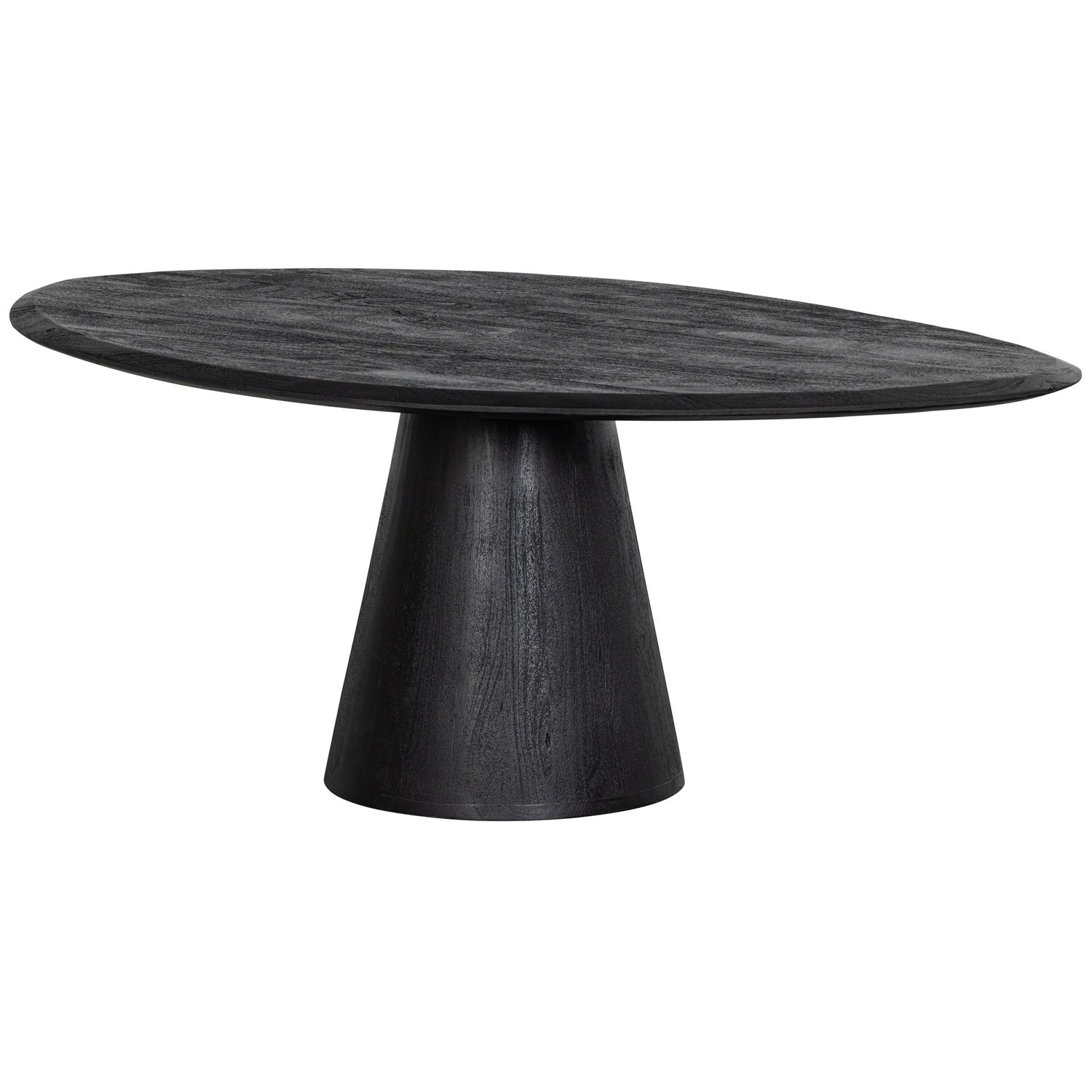 Woood Posture Salontafel Mangohout Zwart O120 Cm - KwaliteitWonen.nl