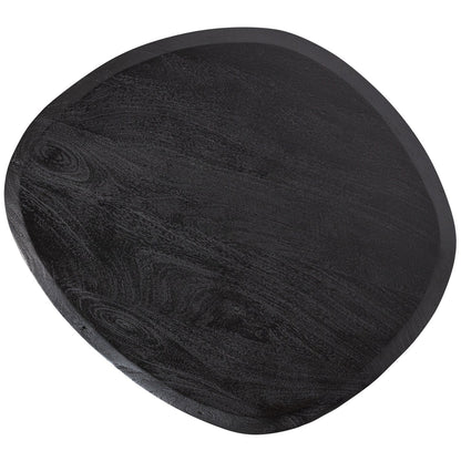 Woood Posture Salontafel Mangohout Zwart O70 Cm - KwaliteitWonen.nl