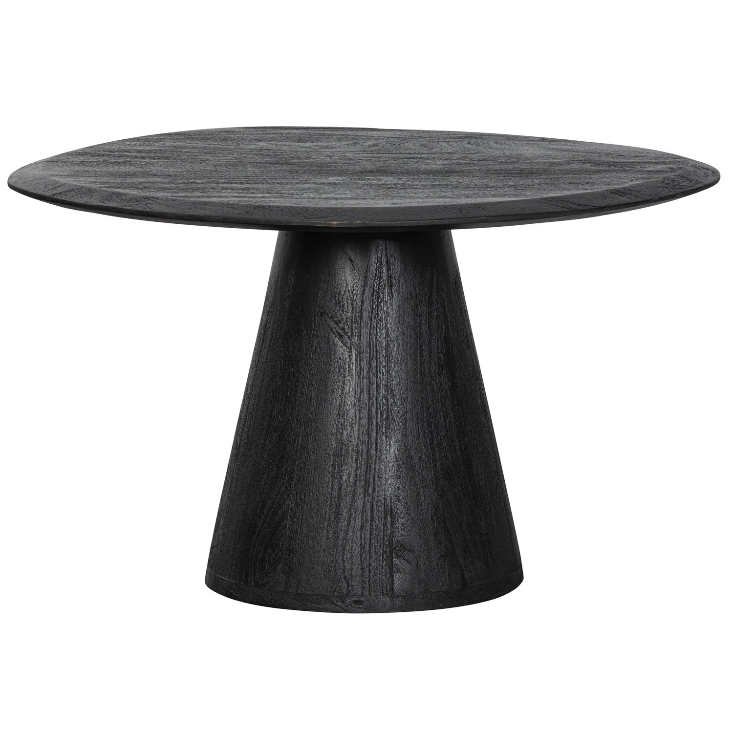 Woood Posture Salontafel Mangohout Zwart O70 Cm - KwaliteitWonen.nl