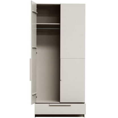 Woood Pure Kledingkast 2 Deurs Splitdeur Grenen Dust [Fsc] - KwaliteitWonen.nl