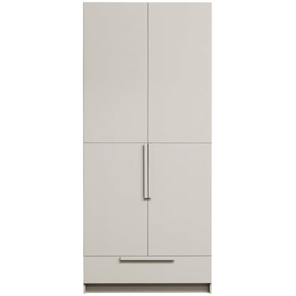 Woood Pure Kledingkast 2 Deurs Splitdeur Grenen Dust [Fsc] - KwaliteitWonen.nl