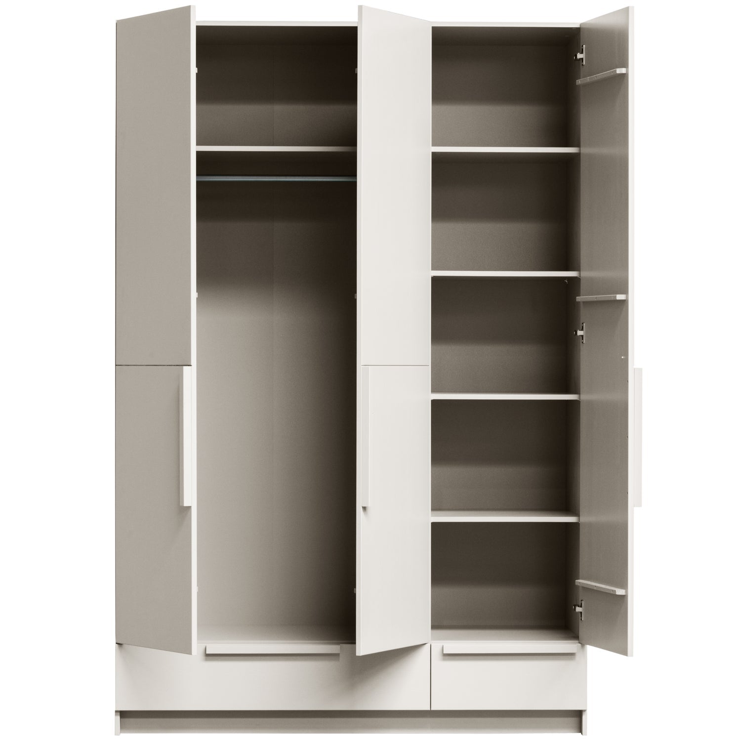 Woood Pure Kledingkast 3 Deurs Splitdeur Grenen Dust [Fsc] - KwaliteitWonen.nl