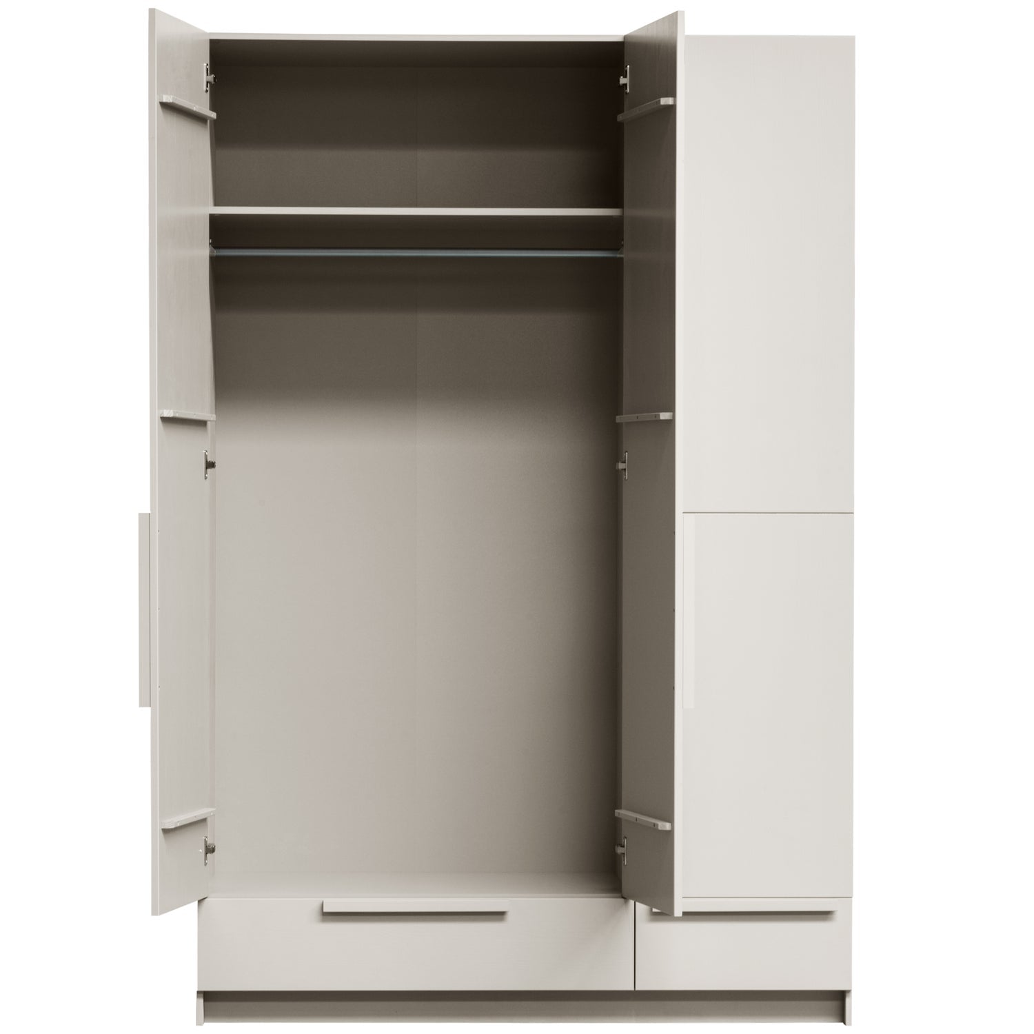 Woood Pure Kledingkast 3 Deurs Splitdeur Grenen Dust [Fsc] - KwaliteitWonen.nl