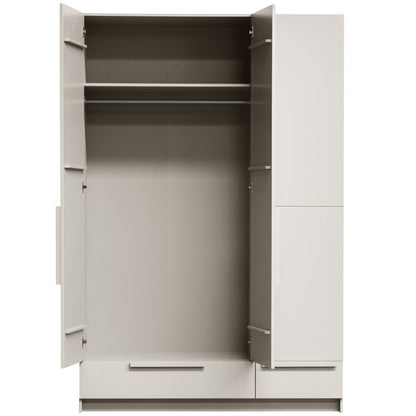 Woood Pure Kledingkast 3 Deurs Splitdeur Grenen Dust [Fsc] - KwaliteitWonen.nl