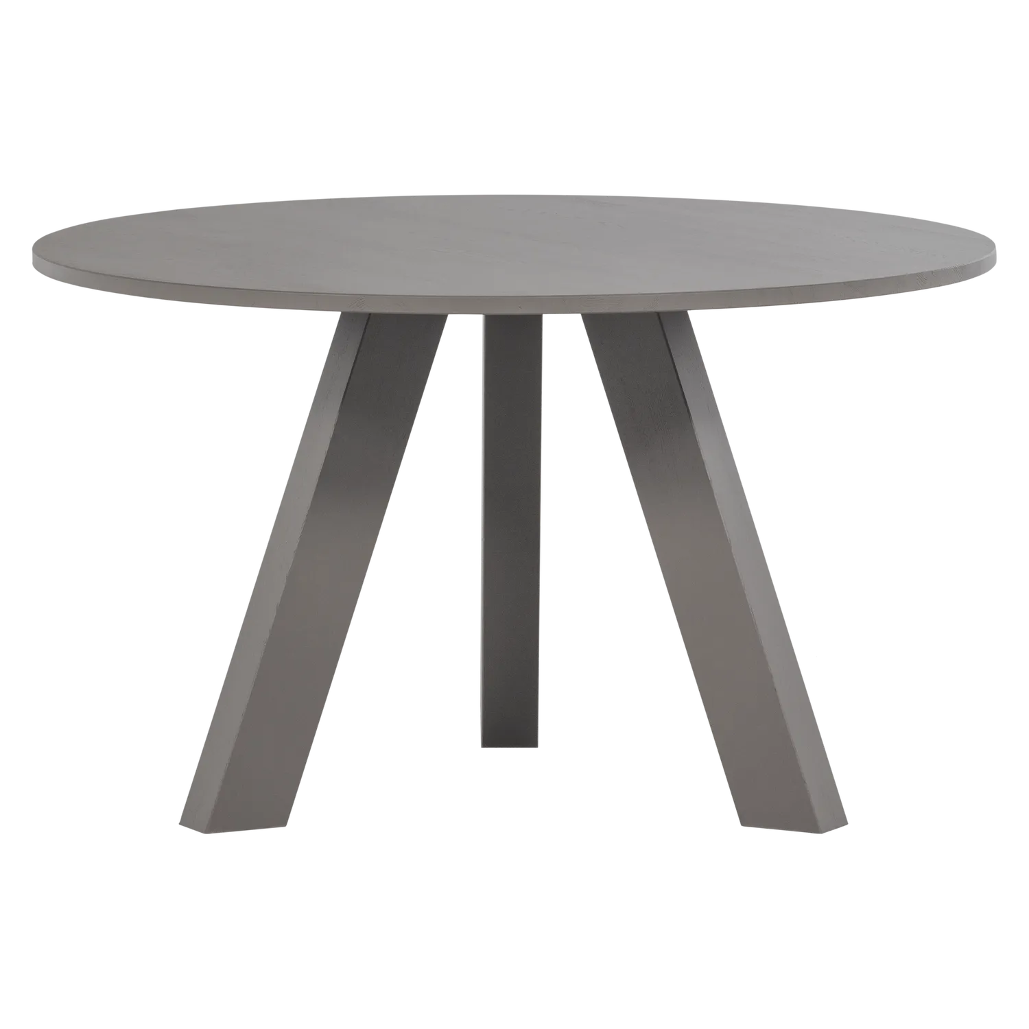 Woood Rhonda Eettafel O129 Cm Eiken Warmgrijs [Fsc] - KwaliteitWonen.nl