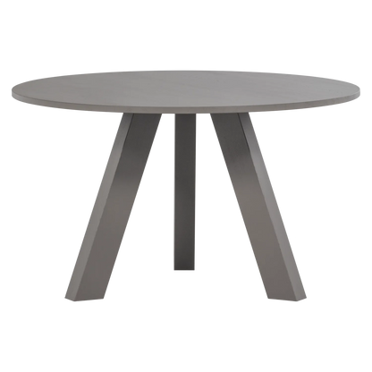 Woood Rhonda Eettafel O129 Cm Eiken Warmgrijs [Fsc] - KwaliteitWonen.nl
