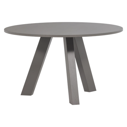 Woood Rhonda Eettafel O129 Cm Eiken Warmgrijs [Fsc] - KwaliteitWonen.nl