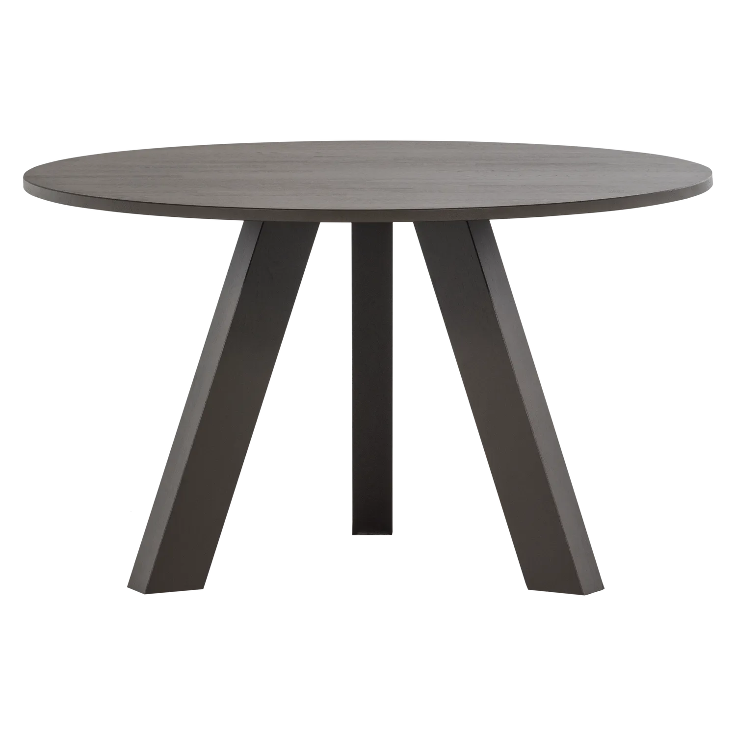 Woood Rhonda Eettafel Rond 129cm Eiken Middenbruin [Fsc] - KwaliteitWonen.nl