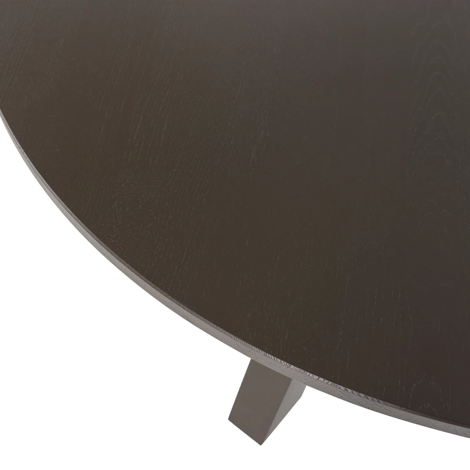 Woood Rhonda Eettafel Rond 129cm Eiken Middenbruin [Fsc] - KwaliteitWonen.nl