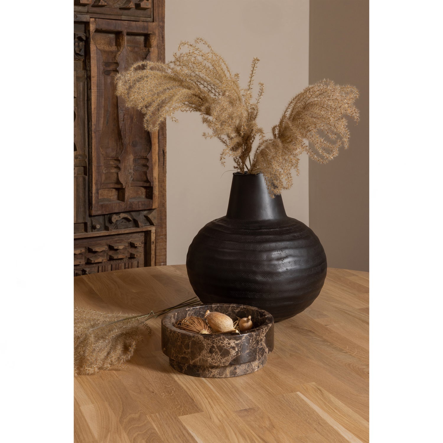 Woood Rhonda Eettafel Rond 129cm Eiken Naturel [Fsc] - KwaliteitWonen.nl