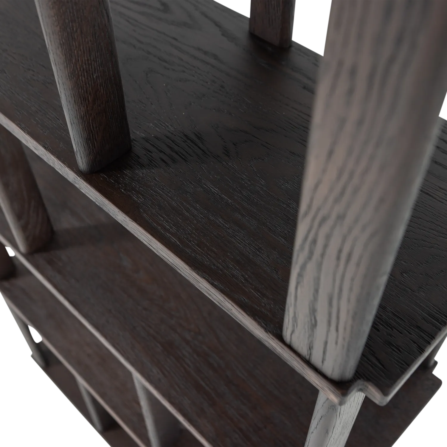 Woood Riss Boekenkast Eikenhout Mystic Brown 186 X90 Cm - KwaliteitWonen.nl