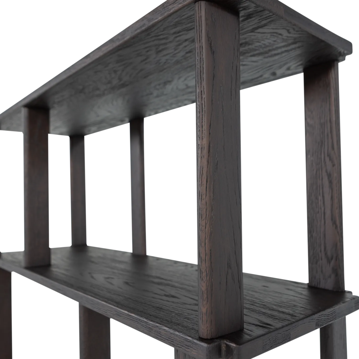 Woood Riss Boekenkast Eikenhout Mystic Brown 186 X90 Cm - KwaliteitWonen.nl