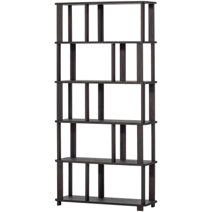 Woood Riss Boekenkast Eikenhout Mystic Brown 186 X90 Cm - KwaliteitWonen.nl