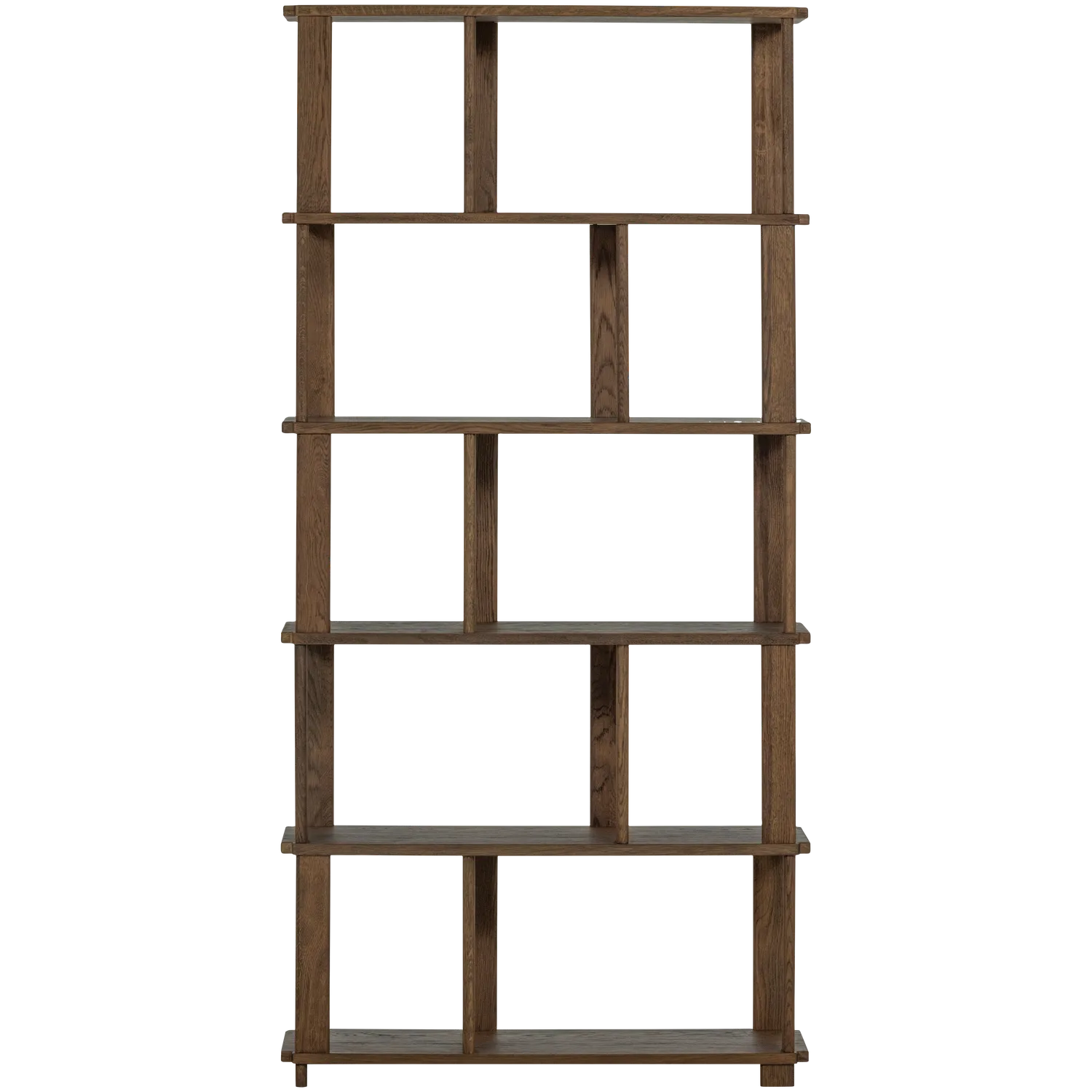 Woood Riss Boekenkast Eikenhout Naturel 186x90 Cm - KwaliteitWonen.nl