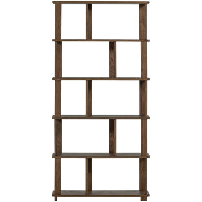 Woood Riss Boekenkast Eikenhout Naturel 186x90 Cm - KwaliteitWonen.nl