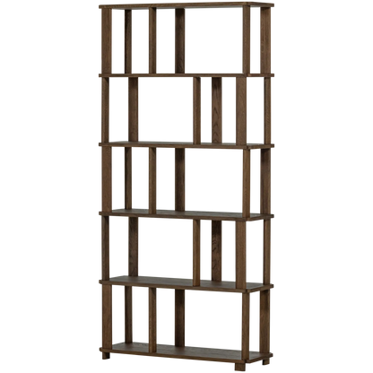 Woood Riss Boekenkast Eikenhout Naturel 186x90 Cm - KwaliteitWonen.nl