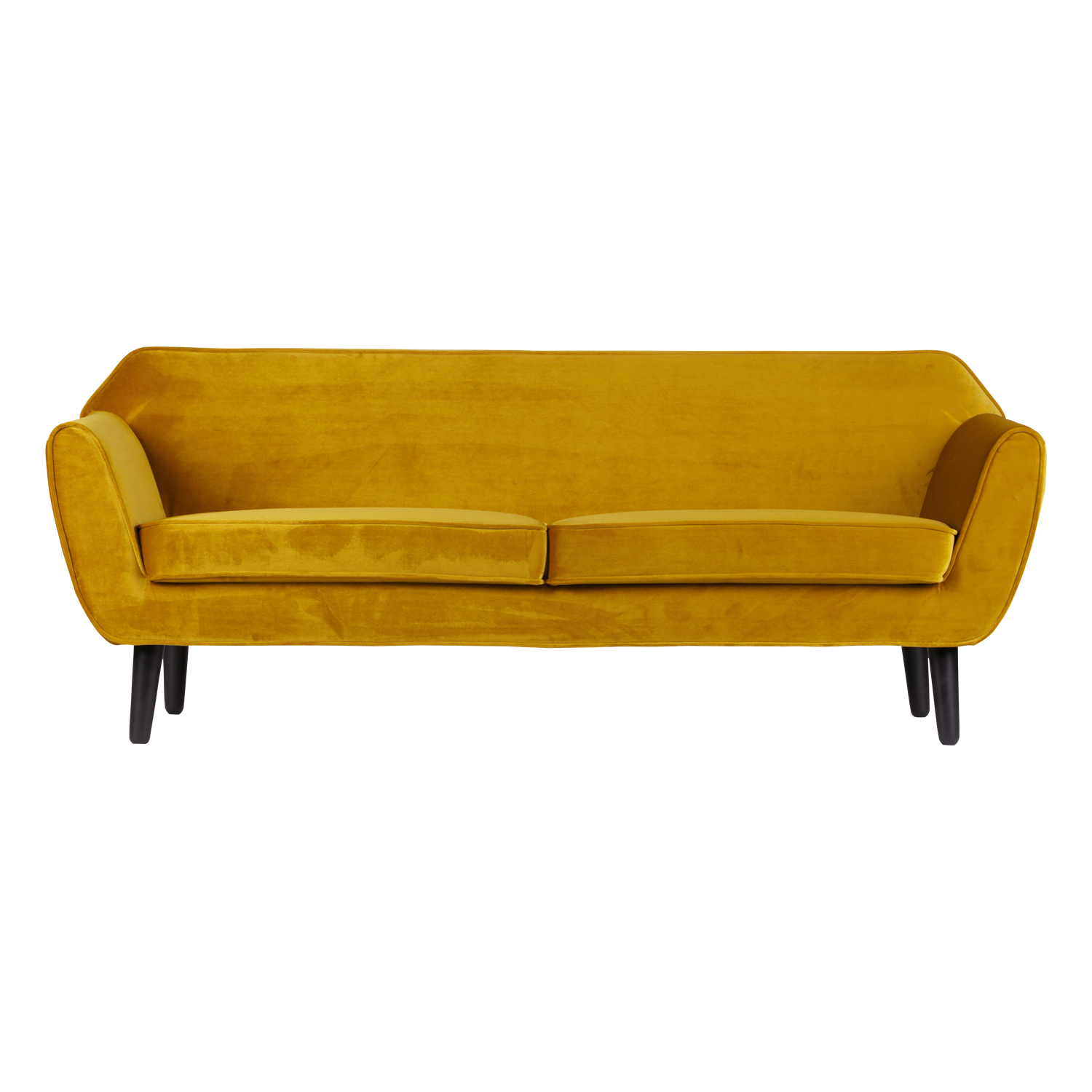 Woood Rocco 2.5-Zits Bank Velvet Okergeel-Kwaliteitwonen.nl