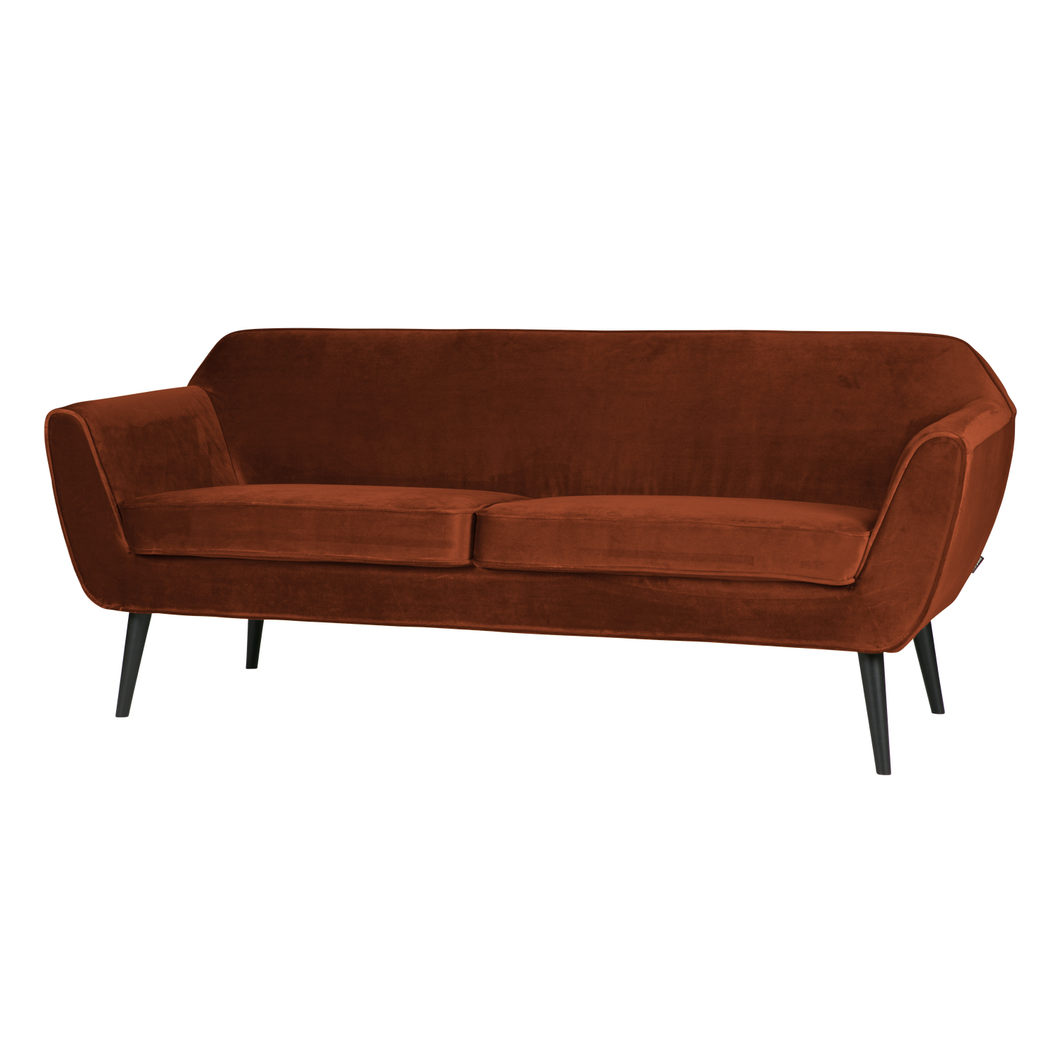 Woood Rocco 2.5-zits Bank Velvet Roestbruin - KwaliteitWonen.nl