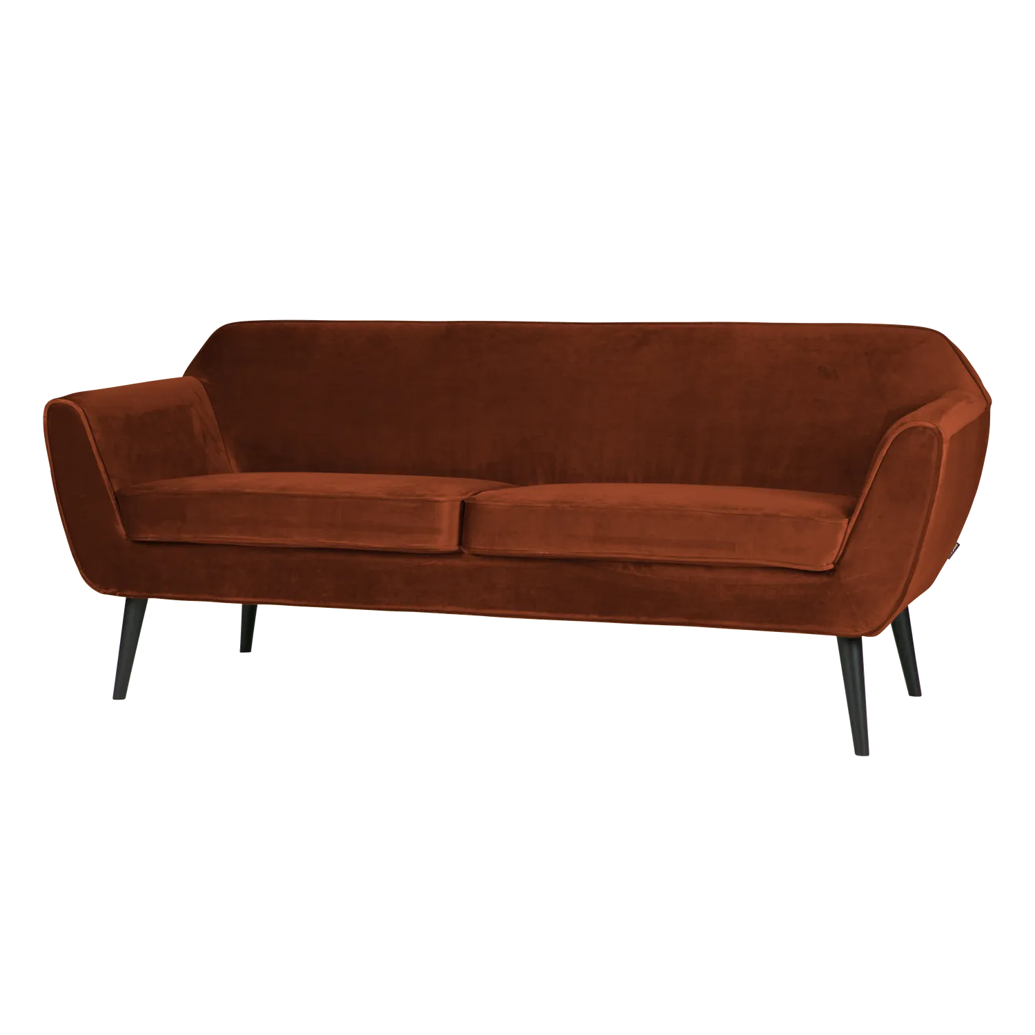 Woood Rocco 2.5-zits Bank Velvet Roestbruin - KwaliteitWonen.nl