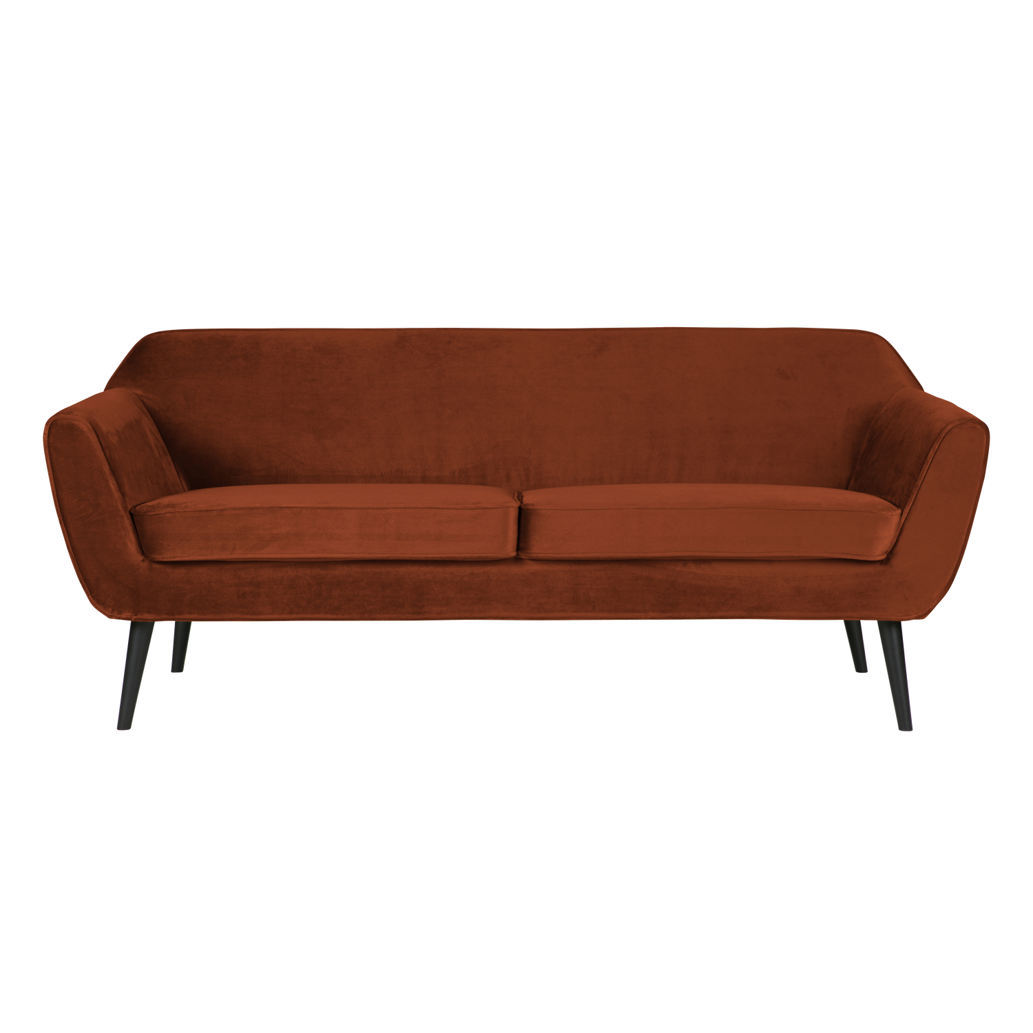Woood Rocco 2.5-zits Bank Velvet Roestbruin - KwaliteitWonen.nl