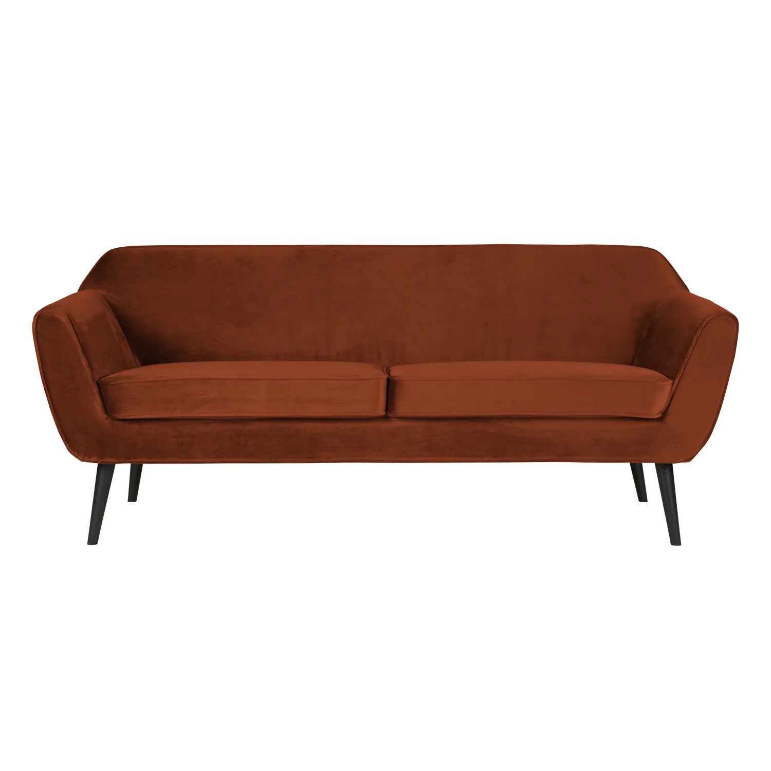 Woood Rocco 2.5-zits Bank Velvet Roestbruin - KwaliteitWonen.nl