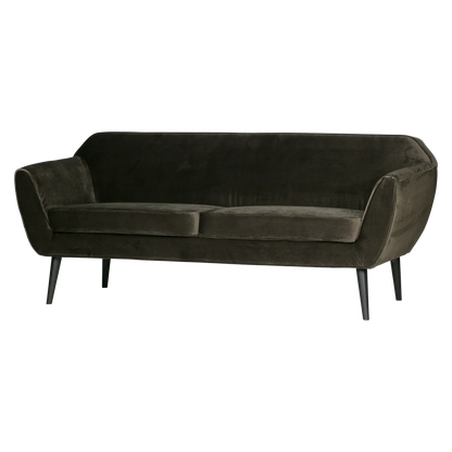 Woood Rocco 2.5-zits Bank Velvet Warmgroen - KwaliteitWonen.nl