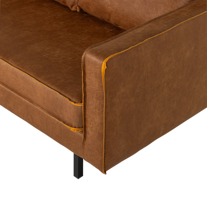 Woood Rodeo 2 Zits Bank Ecoleer Cognac [Fsc] - KwaliteitWonen.nl
