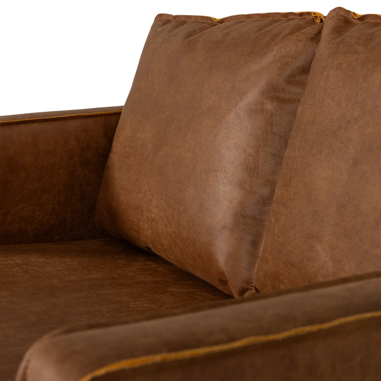 Woood Rodeo 2 Zits Bank Ecoleer Cognac [Fsc] - KwaliteitWonen.nl