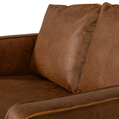Woood Rodeo 2 Zits Bank Ecoleer Cognac [Fsc] - KwaliteitWonen.nl