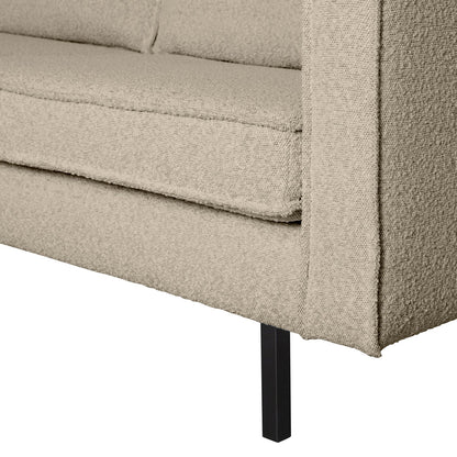 Woood Rodeo 2,5 Zits Bank Boucle Beige - KwaliteitWonen.nl