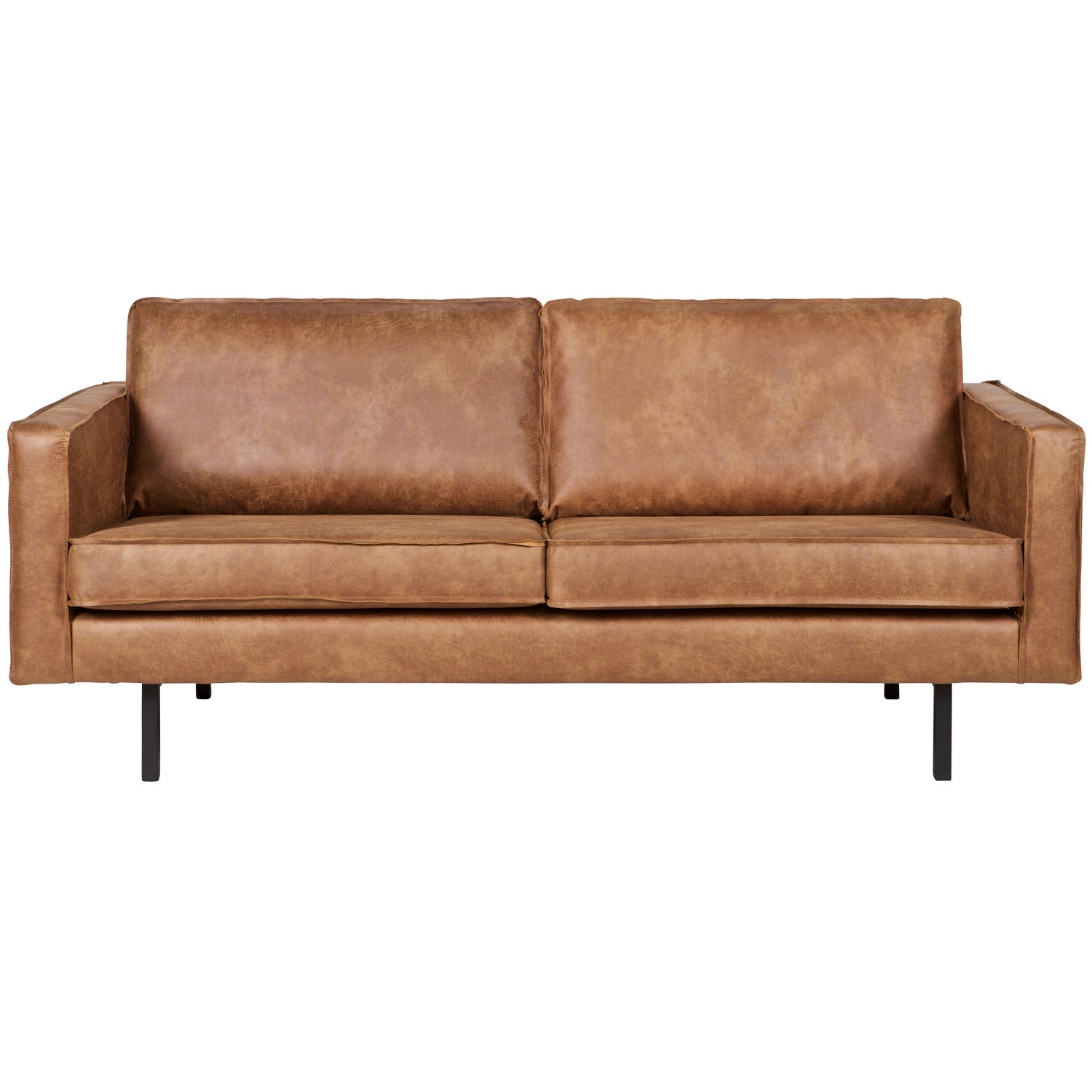 Woood Rodeo 2,5 Zits Bank Ecoleer Cognac - KwaliteitWonen.nl