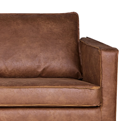 Woood Rodeo 3 Zits Bank Ecoleer Cognac - KwaliteitWonen.nl
