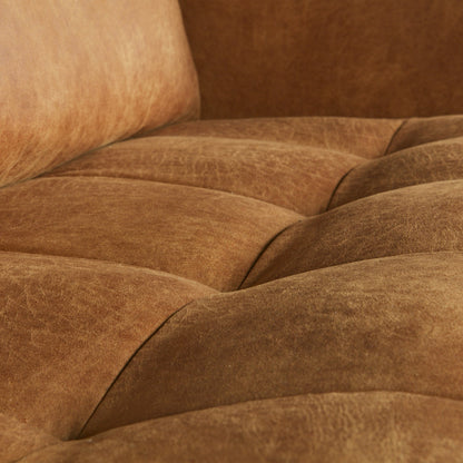Woood Rodeo Classic 3 Zits Bank Ecoleer Cognac - KwaliteitWonen.nl